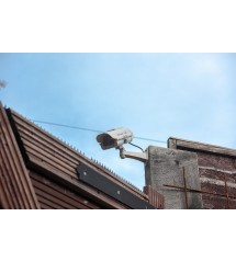 Silverline Zonnepaneel aangedreven dummy CCTV beveiligingscamera met LED