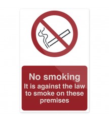 Fixman Waarschuwingsbord: Het is tegen de wet om hier te roken